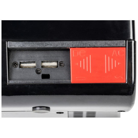 Micro‑ondes portatif CAMP4 12V / 230V - Van, camping‑car et camping - avec sac isotherme porte ouverte - prise DC 12V