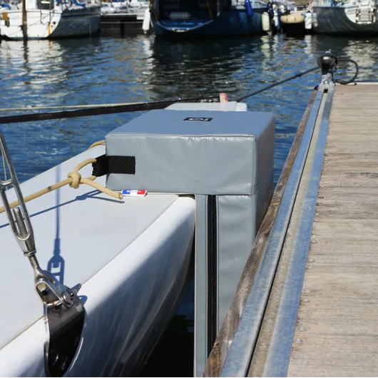 Pare‑battage d’angle en L Outils Océans | installation sans filière