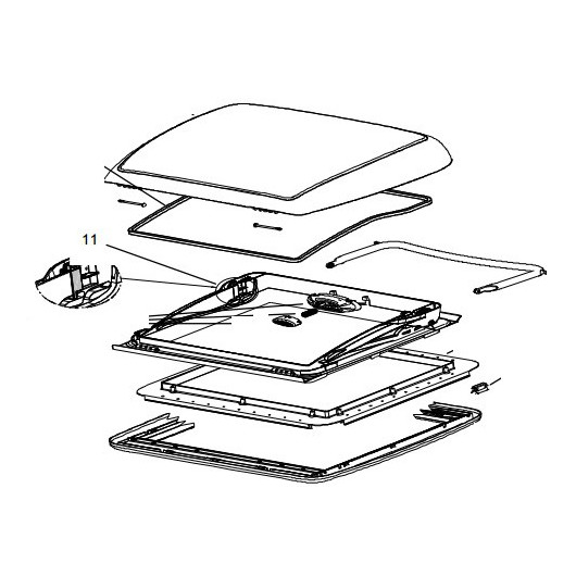 Pièces détachées Mini Heki FL DOMETIC