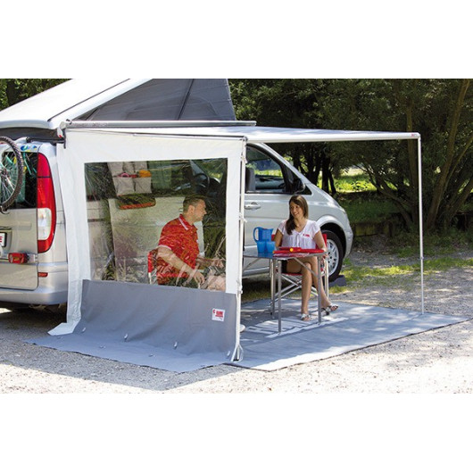 Side W Pro F45 VW T5/T6 Fiamma | paroi latérale pour store banne de van aménagé | avec tapis de sol