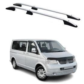 Rails de toit gris VW T5 OMAC - pour coffre ou tente de toit  van et fourgon aménagé
