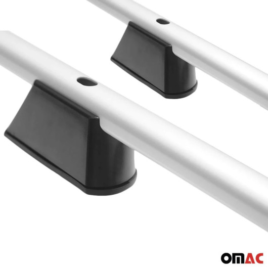 Rails de toit gris VW T6 Omac - Pour barre de toit sur fourgon ou van aménagé - fixations centrales