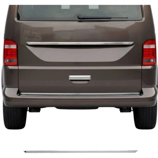 OMAC Couvre éclairage de plaque Inox VW T6/T6.1