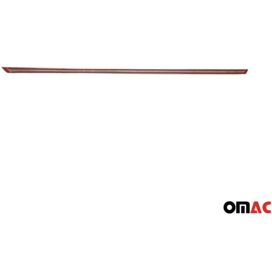 Couvre éclairage de plaque Inox VW T6 Omac - protection à coller sur hayon du van - vue arrière