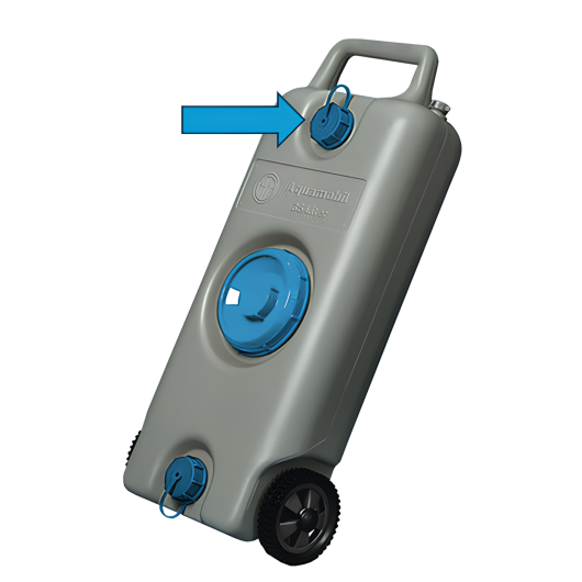 Bouchon à vis Carysan avec sangle de retenue pour réservoir Aqua Mobil 31 & Aqua Con 701 | H2R Equipements