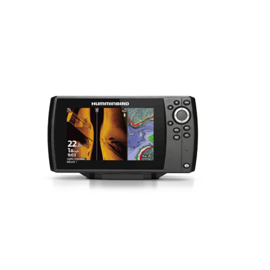 Helix 7 G4 CHIRP Humminbird version MEGA SI avec sonde TA + Carte Coastmaster | Combiné Sondeur-GPS