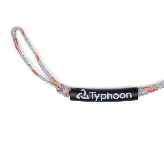 Corde de traction Typhoon en polypropylène de 17 m | Bouée tractée et sports nautiques | Boucle côté Bride en V