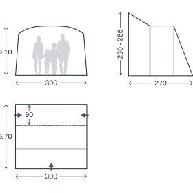 Auvent gonflable latéral Waypoint Air KAMPA