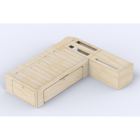 Lit peigne 112 cm B4V2 Simple Vans pour van aménagé ou ludospace | Aménagement van aménagé