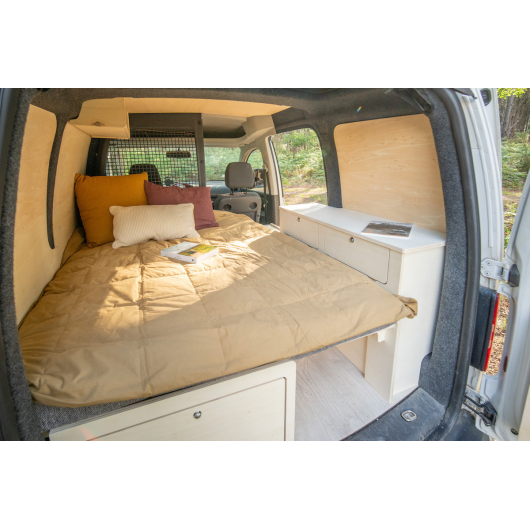 Lit peigne 112 cm B4V2 Simple Vans pour van aménagé ou ludospace | Aménagement van aménagé | Déplié