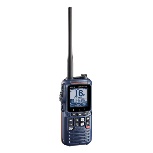 VHF Portable Standard Horizon HX891BT/E Bleue | VHF Haut de gamme avec GPS, DSC et Bluetooth | Vue de côté