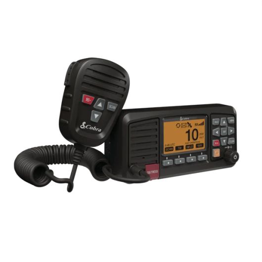 VHF Cobra BlueBound 1350 | VHF Fixe étanche IPX7 GPS et DSC | Vue de 3/4 droit