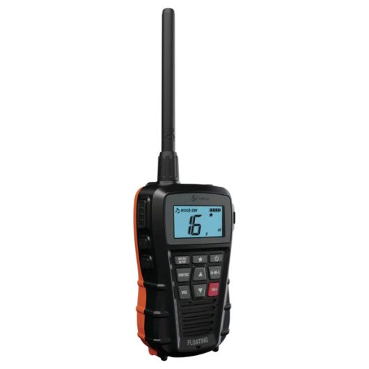 VHF Cobra BlueBound 150 | VHF Portable flottante et étanche IPX7 | Vue 3/4 côté droit