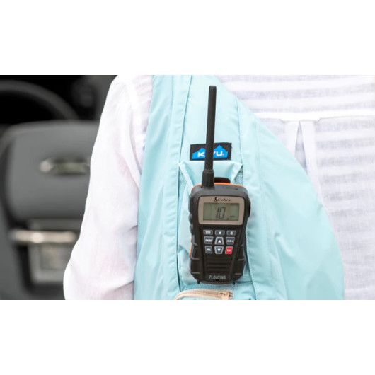 VHF Cobra BlueBound 150 | VHF Portable flottante et étanche IPX7 | A poste sur veste de quart