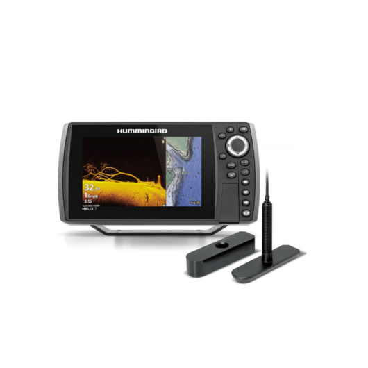 Helix 7 G4N CHIRP Humminbird version MEGA SI avec sonde TP | Combiné Sondeur-GPS