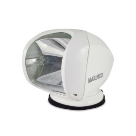 Projecteur Marinco 100W 12/24V orientable halogène | Spot bateau télécommandé sans fil blanc