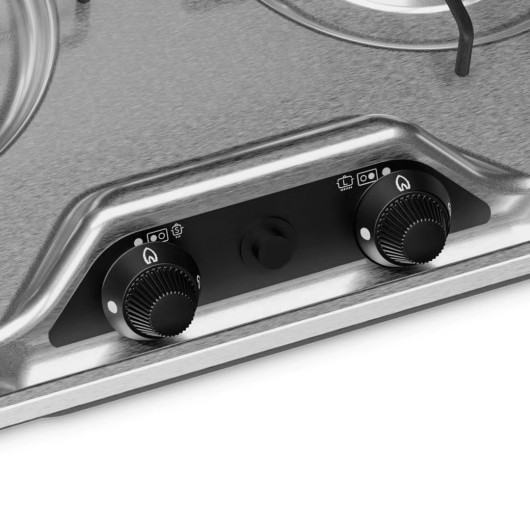 Plan de cuisson gaz Dometic PI8022 - plaque 2 feux van et camping-car - Contrôle facile de la température