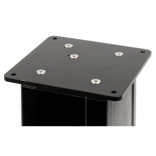 Pied de table Osculati Dudge 77 | Pied de table électrique carré noir | Platine plateau