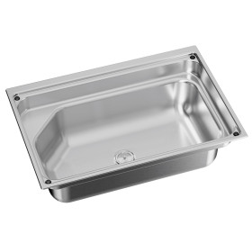 Évier inox Dometic CVS1525 encastrable rectangulaire - 700 x 350 mm van, bateau et camping-car