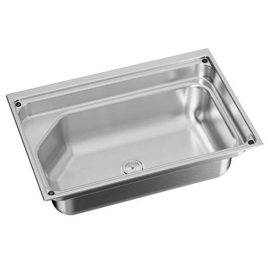 Évier inox Dometic CVS1525 encastrable rectangulaire - 700 x 350 mm van, bateau et camping-car
