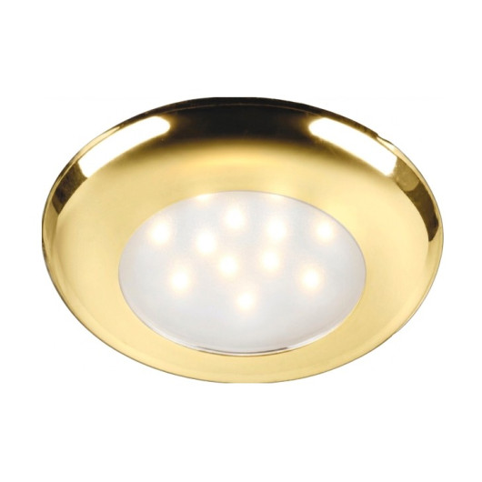Spot LED sole 12V et 24V OSCULATI - vu vesion doré
