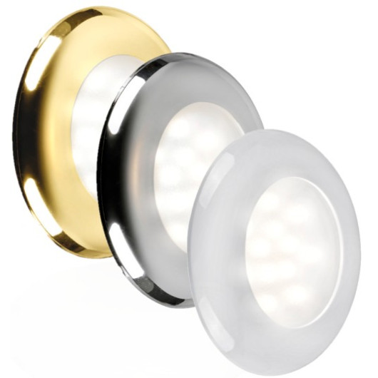 Spot LED sole 12V et 24V OSCULATI - gamme couleur doré, chromé et blanc
