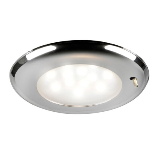 Spot LED sole avec interrupteur 12V et 24V OSCULATI - vu version chromé