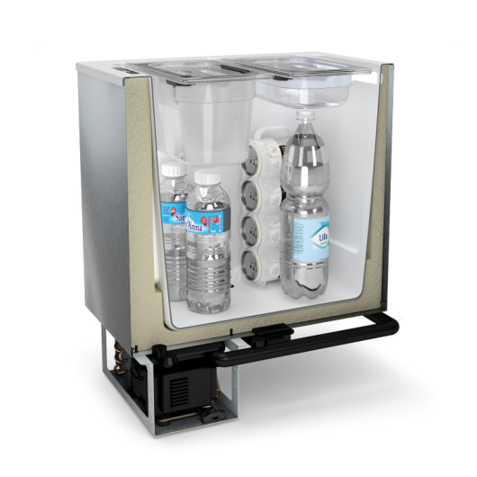 Frigo coffre topload 40L VITRIFRIGO TL43A 12/24V | Camping-car & bateau de plaisance | vue en coupe