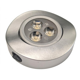 CARBEST Plafonnier orientable 3 LED 12V vu dessus