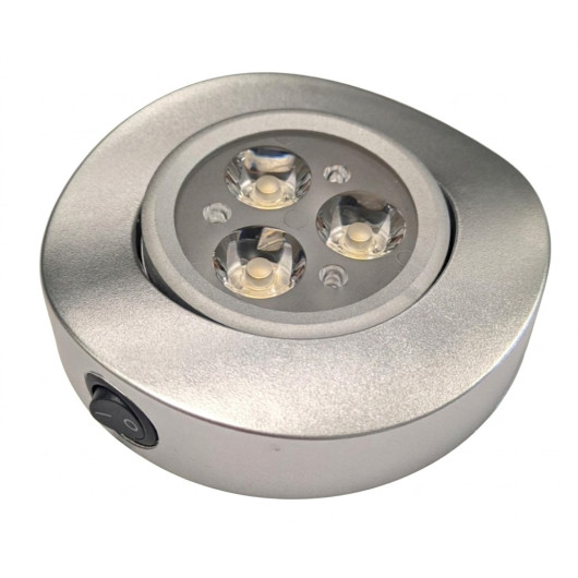 CARBEST Plafonnier orientable 3 LED 12V vu dessus