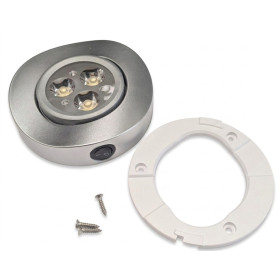 CARBEST Plafonnier orientable 3 LED 12V vu dessus
