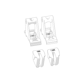 Adaptateur de paroi latérale Kit Side F45L FIAMMA Kit Side F45L FIAMMA 98655D564 – Adaptateur paroi latérale store camping-car - vendu par paire