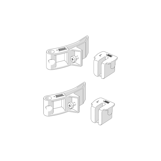 Kit Side F65S / F65L FIAMMA réf. 98655D073 - fixation paroi de store de camping-car - schéma