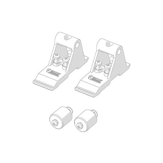 Kit Side Omnistor 4900 5200 Tristor 2 Fiamma 98655D927 pour store camping-car et fourgon - schéma
