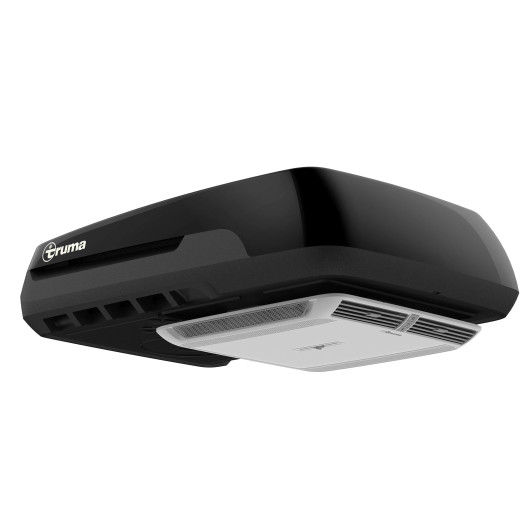 Climatiseur Truma Aventa Comfort 2ème génération - 2500 W, silencieux, camping-car et caravane - noir avec distributeur