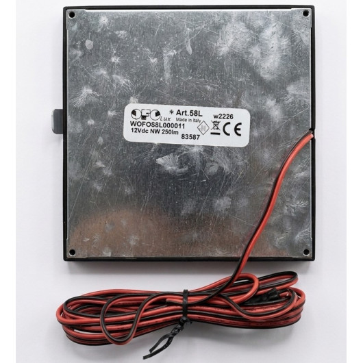 DALLE led compact 100 x 100 OFOLUX - Wofo58L 12V - Vu arrière.