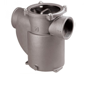 Filtre eau de mer bronze nickelé Méditerranée GUIDI Filtre eau de mer refroidissement moteur GUIDI Méditerranée | Bronze nickelé homologué RINA