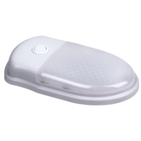 Plafonnier LED 180 x 105 mm avec interrupteur CARBEST - vu de côté