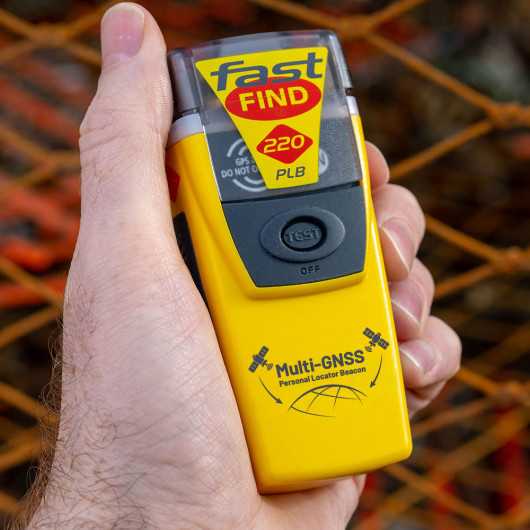 Balise PLB MCMURDO FastFind 220 | Balise personnelle simple sans (RLS) | Vue en main