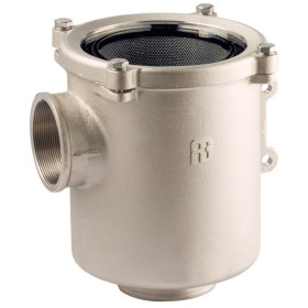 Filtre eau de mer bronze nickelé Ionio GUIDI Filtre eau moteur GUIDI Ionio Compact 90° | Bronze nickelé norme RINA bateau plaisance ou professionnel