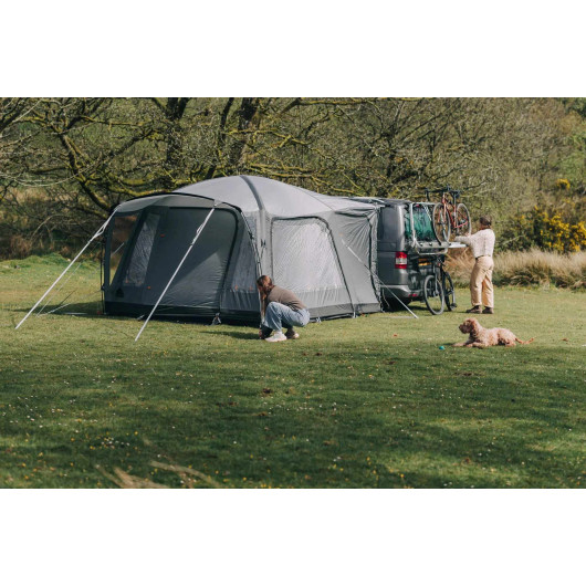 Auvent gonflable van aménagé Kampa Roam Air Low | tente minivan | vue installé