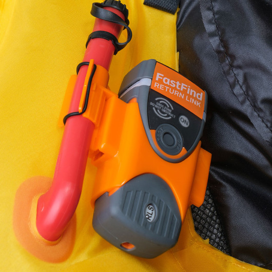 Balise PLB McMurdo Smartfind Returnlink  | Balise personnelle avec ReturnLink (RLS) | En place sur gilet