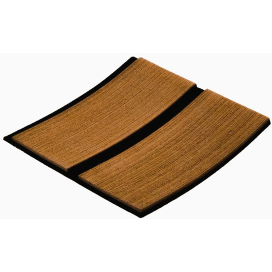 Antidérapant de pont autocollant VETUS en EVA imitation teck - Revêtement de pont - couleur teck naturel (foncé)