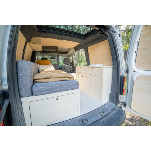 Kit meuble Weekender Simple Vans | pack aménagement bois pour ludospace | H2R Equipements
