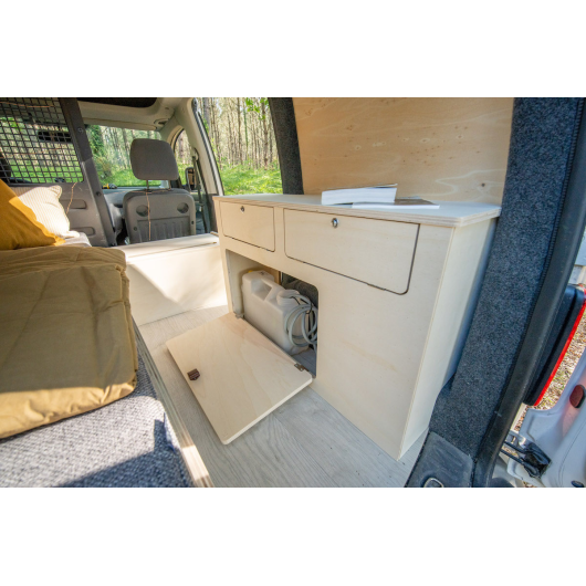 Kit meuble Weekender Simple Vans | pack aménagement bois pour ludospace | H2R Equipements