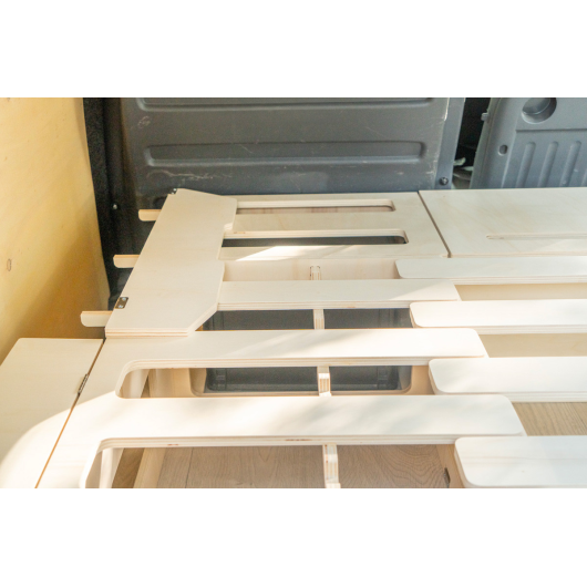 Kit meuble Weekender Simple Vans | pack aménagement bois pour ludospace | H2R Equipements