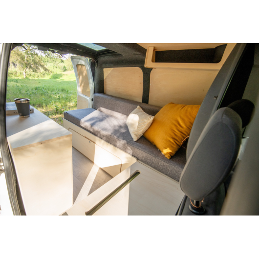 Kit meuble Weekender pour VW Caddy Simple Vans | pack aménagement bois pour ludospace | H2R Equipements