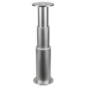Dudge 77 Pied de table électrique rond | Argent OSCULATI Pied de table Osculati Dudge 77 | Pied de table électrique rond argenté | Replié