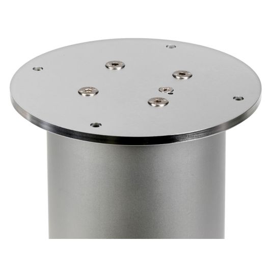 Pied de table Osculati Dudge 77 | Pied de table électrique carré rond argent | Platine plateau