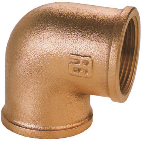 Raccord bronze coudé 90° FF GUIDI Raccord bronze coudé 90° FF Guidi | Raccord fileté & cannelé plomberie nautique | H2R Equipements
